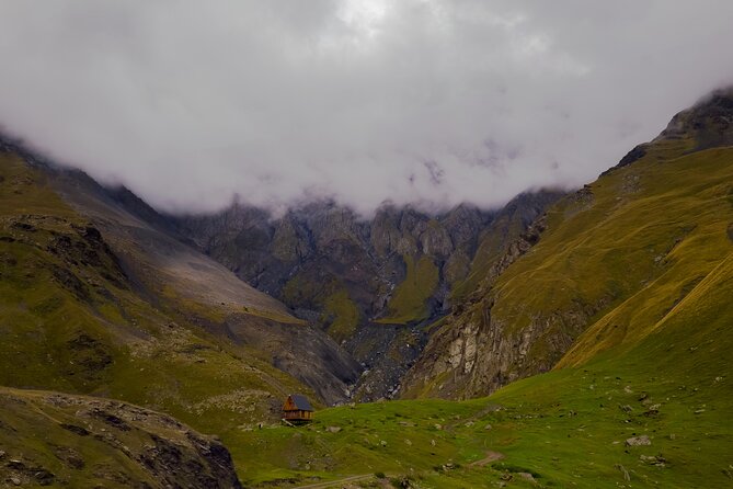 A day trip to Great Caucasian mountains - Gergeti Trinity Church at 2,200 m: the Kazbegi mountain viewpoint moment