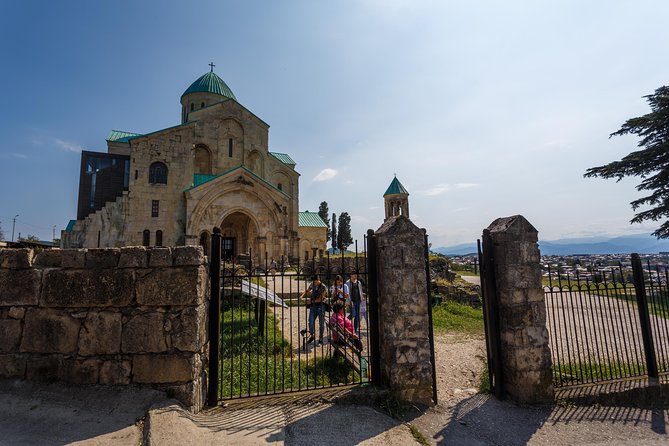 BAGRATI, GELATI & MOTSAMETA Group Tour from Kutaisi - Stop 3: Motsameta Monastery cliffside views and the Mkheidze story