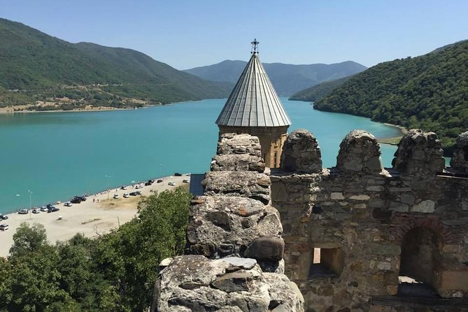 Caucasus mountains full day Private Tour Ananuri-Gudauri-Kazbegi - Stop 2: Ananuri Fortress Ensemble and the Church of Saint George