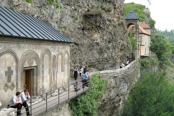 Day Tour to Georgian sky venice, Soviet city Chiatura - Mgvimevi Monastery: A Rock-Carved 13th-Century Nunnery Stop