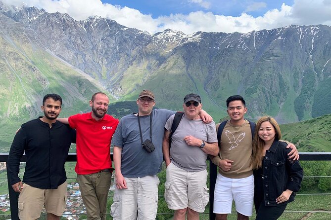 Day tour to mountains Jinvali lake, Ananuri, Kazbegi, Arch friendship - Kazbegi viewpoints and the Gergeti Trinity Church, your seasonal centerpiece