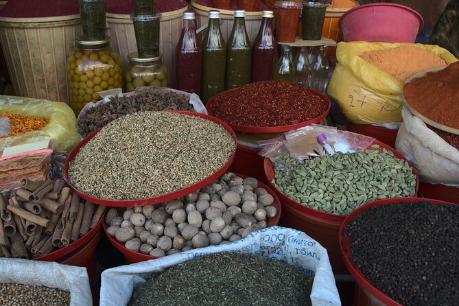 Half-Day Food Tour of Tbilisi Dezerter's Bazaar - Ghobi at the center of it: the big seasonal starters bowl
