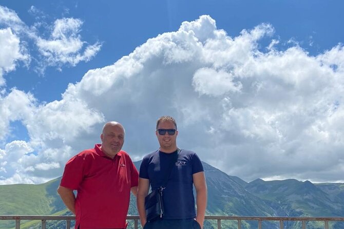 Kazbegi Amazing Tour - Stop 3, Russian Georgian Friendship Monument at Cross Pass: high altitude, big views