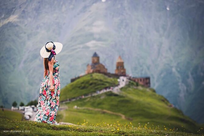 Kazbegi • Gudauri - private day trip to Mountains - Zhinvali Water Reservoir: Quick Photos, Real Mountain Scale