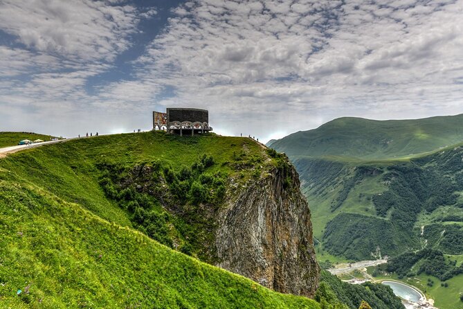 Kazbegi&Gudauri Small group tour including hotel pick up/drop-off - Stop 1: Zhinvali Reservoir, blue water and quick photo time (10 minutes)