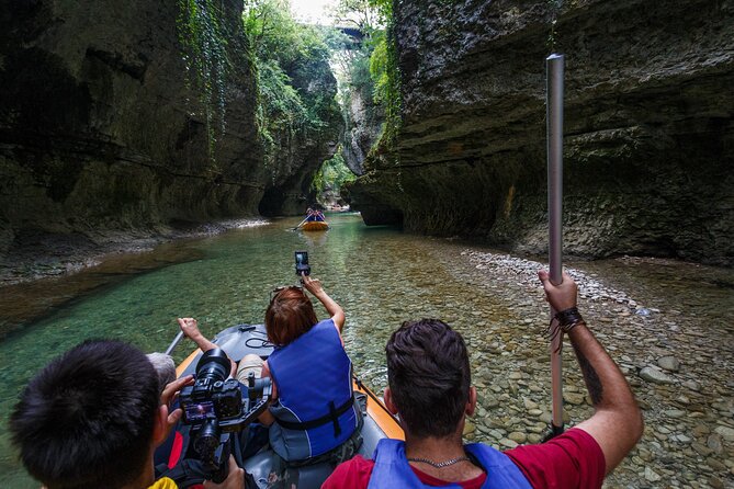 Martvili Canyon & Prometheus Cave Group Tour from Kutaisi - Stop 1, Martvili Canyon Boat Ride and the 500m Waterfall Hike