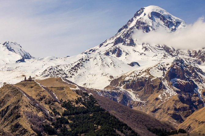 One day trip to highest mountains Kazbegi from Tbilisi - Ananuri Fortified Castle Ensemble: feudal power and fast photos