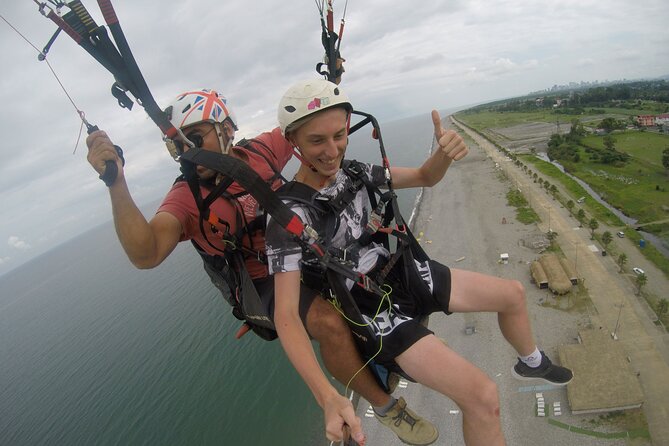 Paragliding tandem flights in Georgia - Language and Comfort Level: English Friendly, Most People Fit In