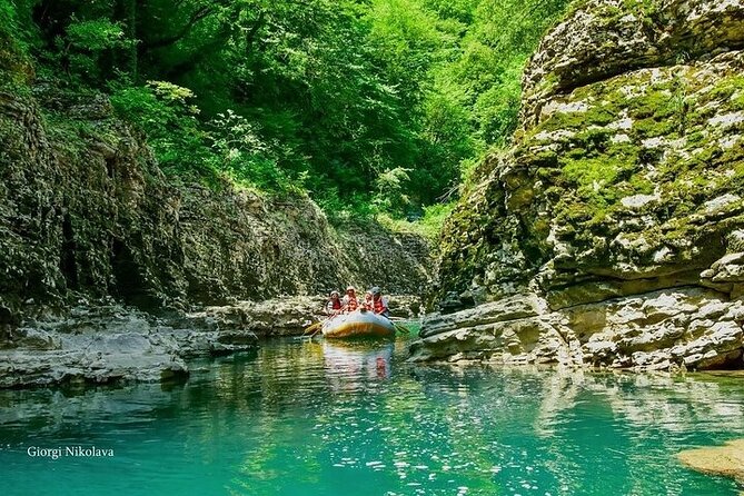 Private Canyon&Cave Tour from Kutaisi(Martvili-Okatse-Prometheus) - Martvili Canyon boat ride: limestone cliffs and waterfalls on the Abasha River