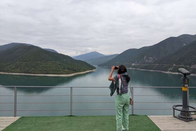 Private Full Day Trip to Kazbegi Mountains - Stop 1: Zhinvali Water Reservoir, where you get your first big scenery hit