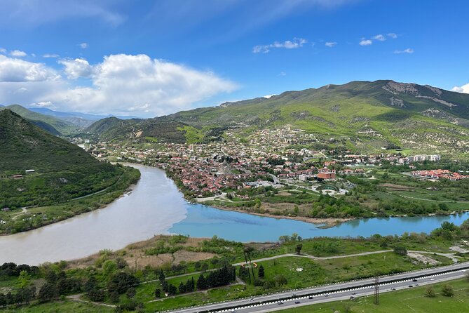 Sacred Sites and Ancient Wonders: Jvari, Mtskheta and Uplistsikhe - Hilltop Jvari Monastery Over Mtskheta and the River Confluence
