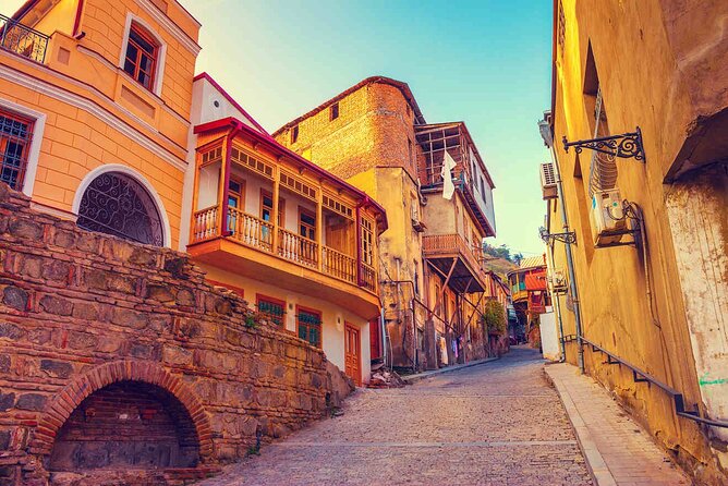 Tbilisi:Evening Walking & Talking Tour with Wine & Boat Ride - Old Town Tbilisi and Shardeni Street at night