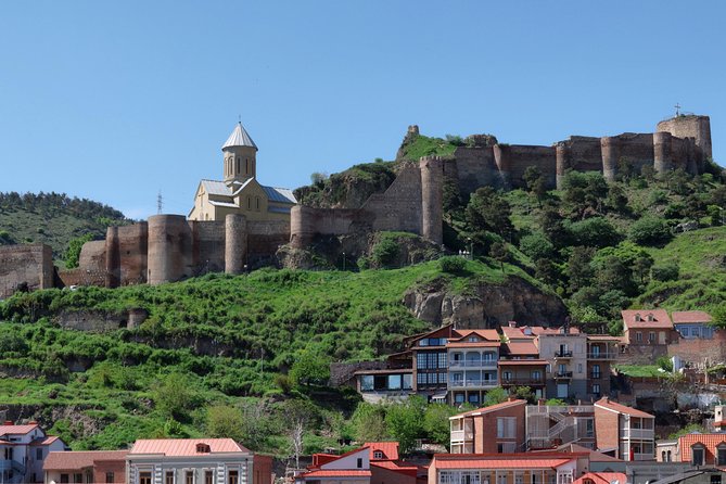 Tbilisi & Mtskheta city tour - Peace Bridge down to Abanot Ubani: walking into old-town Tbilisi