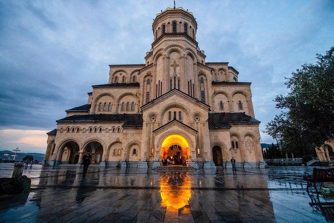 Tbilisi & Mtskheta Tour - Holy Trinity Cathedral and Rezo Gabriadze Theater: Big Scale Meets Creative Soul