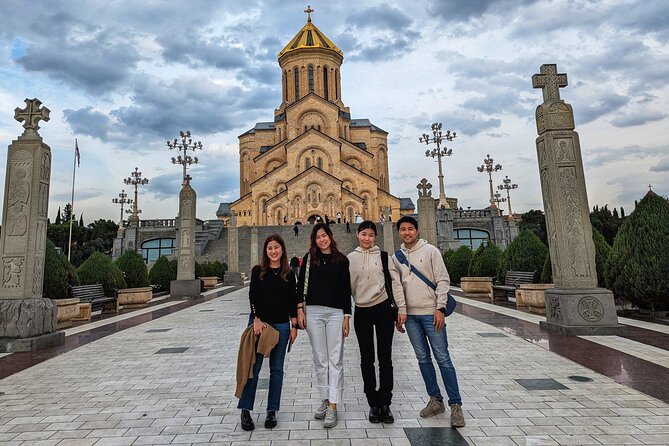 Top highlights of Tbilisi: Old City Sameba Chronicles of Georgia - Narikala Fortress at the top, especially at night
