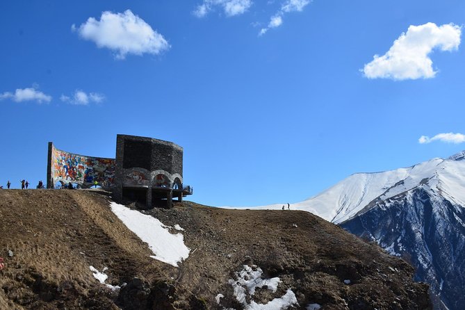 Tour to Kazbegi: Georgian Military Road – Ananuri – Gudaury – Kazbegi - Aragvi River of Two Colors, A Weird Natural Trick Up Close