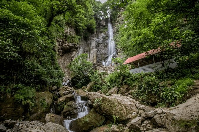 Wine and Dine Tour To Batumi Waterfalls - Mountainous Adjara - Kibura Waterfall: the river meet-up and the love-story vibe